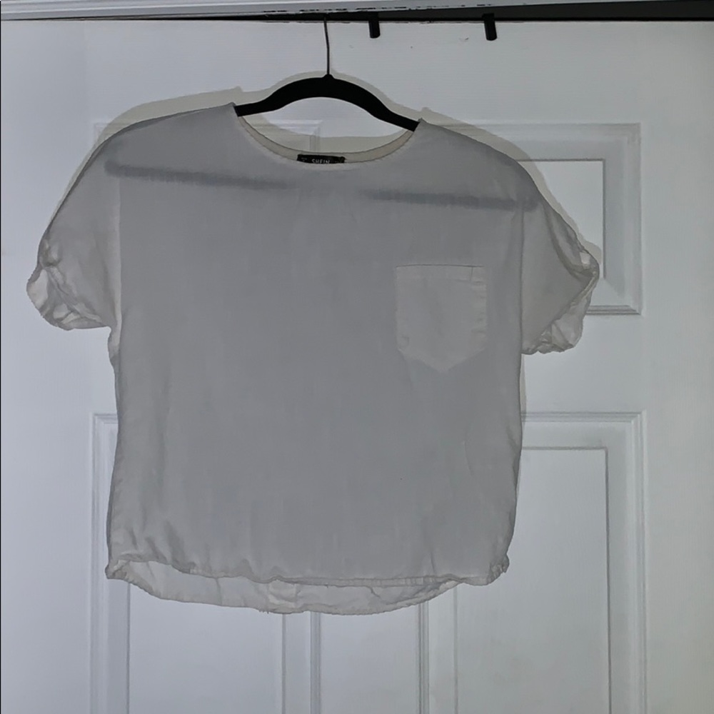 White linen shirt